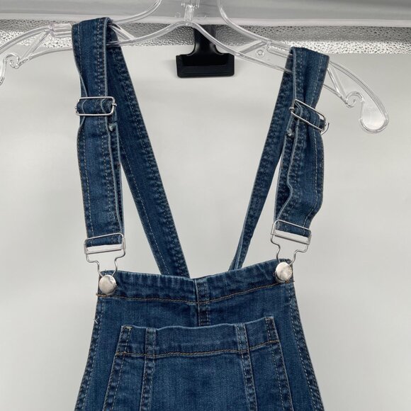 Dollhouse Womens Denim Short Overalls Blue Size 5 - Picture 2 of 9